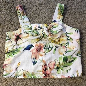 Zara Floral Crop Top-Sz 11-12